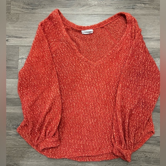 Urban Outfitters Sweaters - Urban Outfitters orange V-Neck Sweater